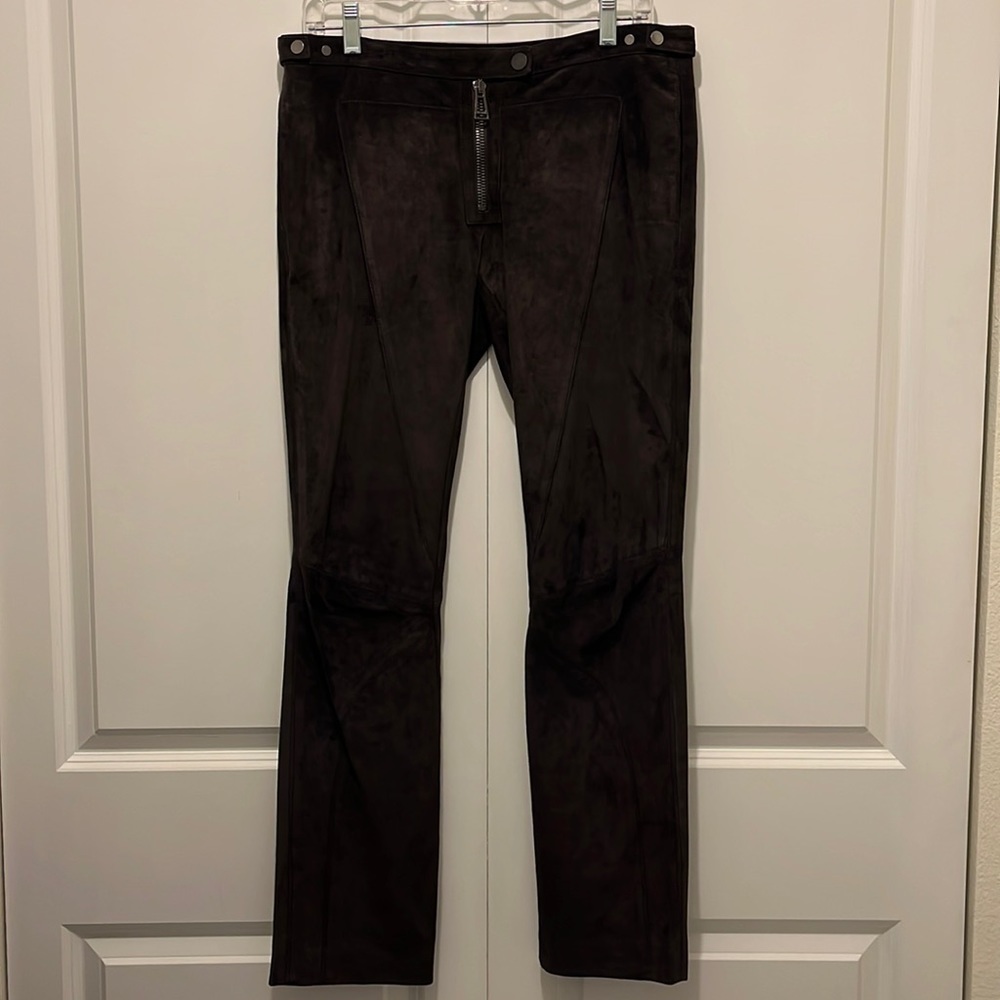 Belstaff England Brown Suede Leather Pants